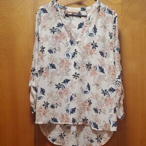 Gibson Latimer Size XL Floral Blouse Top